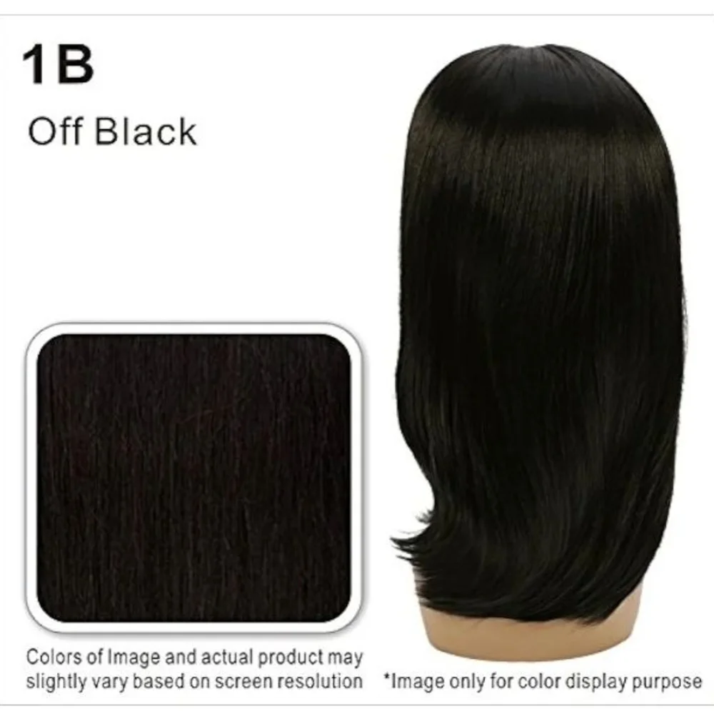 Vivica A. Fox Sleek Black Bang & PonyHair Extension NIB